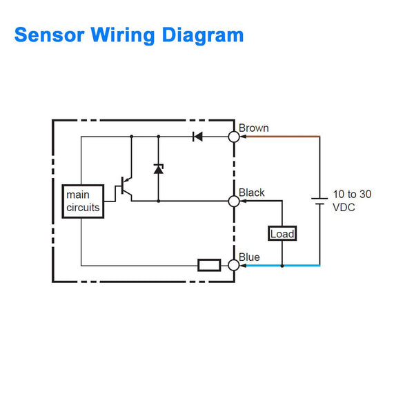 Proximity Sensor - 18 mm Diameter, Shielded, Normally Open - PNP