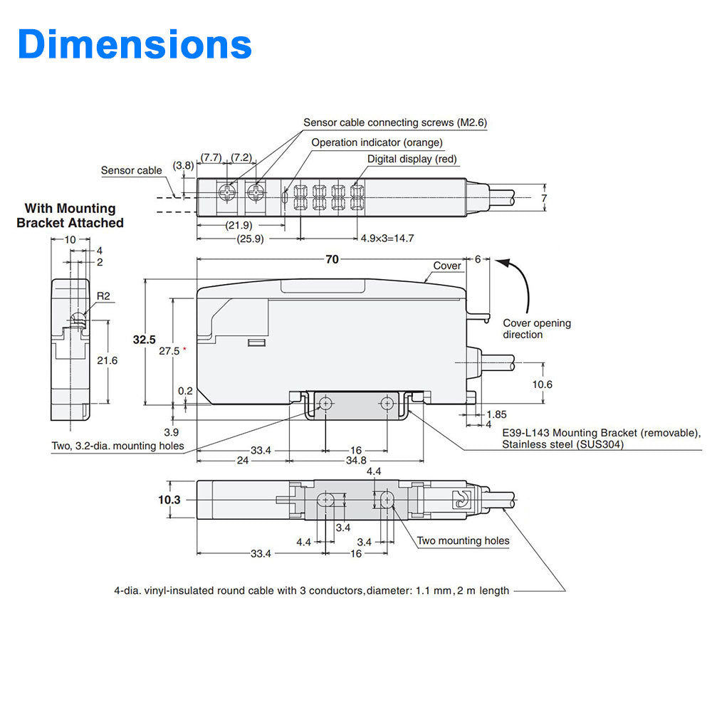 Non Ferrous Metals Proximity Sensor Amplifier - NPN